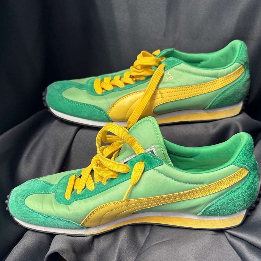 Puma Green and Yellow Athletic Shoes - Picture 8 of 9